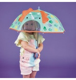 Floss & Rock Umbrella, Dino 3D - 54 cm x Ø 60 cm - Changes color!