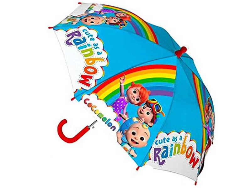 Cocomelon Umbrella, Cute as a Rainbow - Ø 67 x 55 cm - Polyester