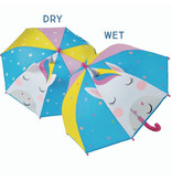 Floss & Rock Regenschirm, Unicorn 3D - 54 cm x Ø 60 cm - Ändert die Farbe!