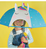 Floss & Rock Paraplu, Unicorn 3D - 54 cm x Ø 60 cm - Verandert van kleur!