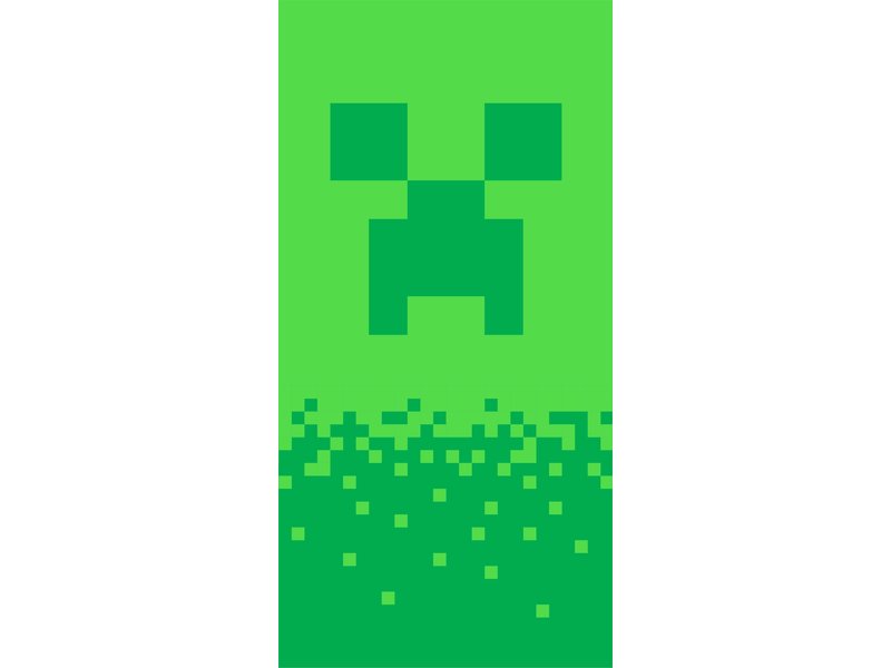 Minecraft Strandtuch Digital Creeper - 70 x 140 cm - Baumwolle