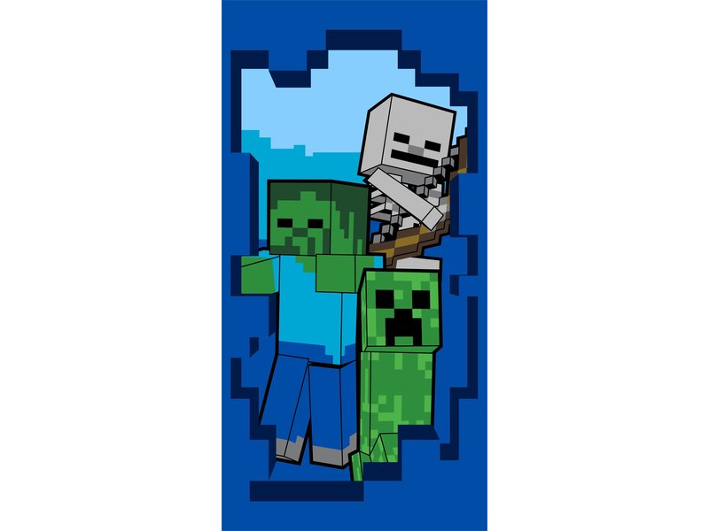 Minecraft Beach towel Beware - 70 x 140 cm - Cotton