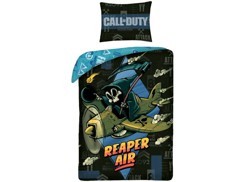 Call of Duty Housse de couette Reaper - Seul - 140 x 200 cm - Coton