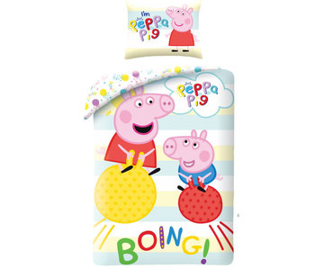 Peppa Pig Bettbezug Boing 140 x 200 cm + 70 x 90 cm, Baumwolle