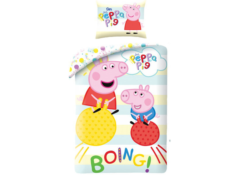 Peppa Pig Bettbezug Boing - Single - 140 x 200 cm - Baumwolle