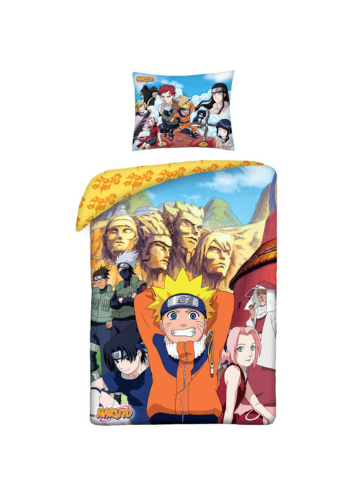 Naruto Housse de couette Hokage 140 x 200 cm + Coton 70 x 90