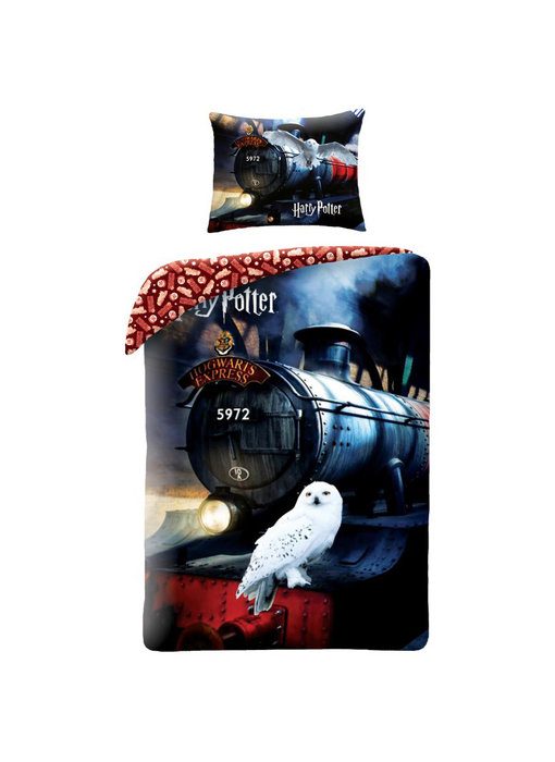 Harry Potter Bettbezug Hogwarts Express 140 x 200 cm + 70 x 90 Baumwolle