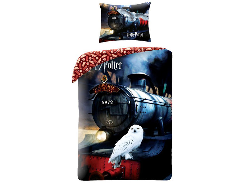 Harry Potter Housse de couette, Poudlard Express - Seul - 140 x 200 cm - Coton