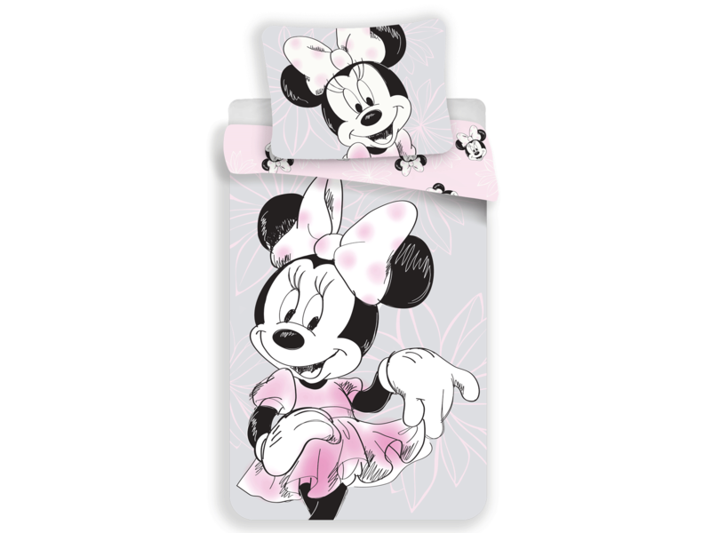 Disney Minnie Mouse Dekbedovertrek, Beautiful - Eenpersoons - 140 x 200 cm - Katoen