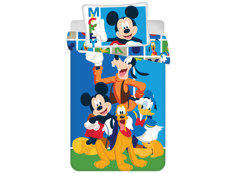 Disney Mickey Mouse BABY Bettbezug, Funny - 100 x 135 cm - Baumwolle