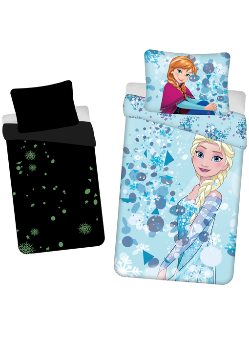 Disney Frozen Bettbezug Sisters Glow in the Dark 140 x 200 cm 70 x 90 cm Baumwolle