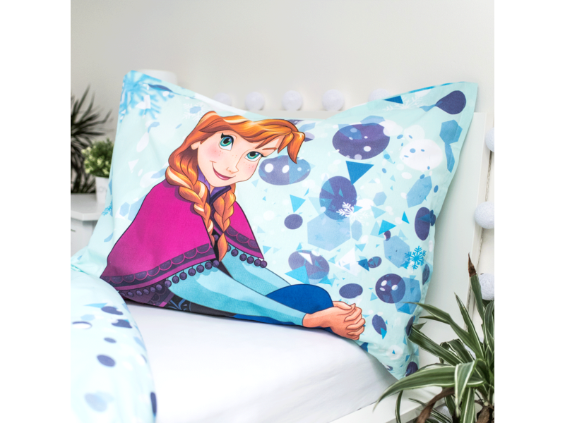 Disney Frozen Bettbezug, Sisters Glow in the Dark – Einzelbett – 140 x 200 cm – Baumwolle