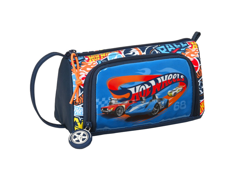 Hot Wheels Filled pencil case, Rally - 32 pieces - 20 x 11 x 8 cm - Polyester