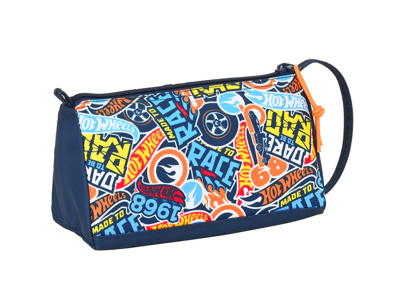 Hot Wheels Filled pencil case, Rally - 32 pieces - 20 x 11 x 8 cm - Polyester