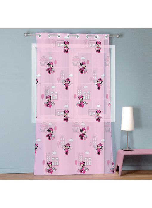Disney Minnie Mouse Rideau / Voilage Mignon 100% Polyester 140 x 240 cm