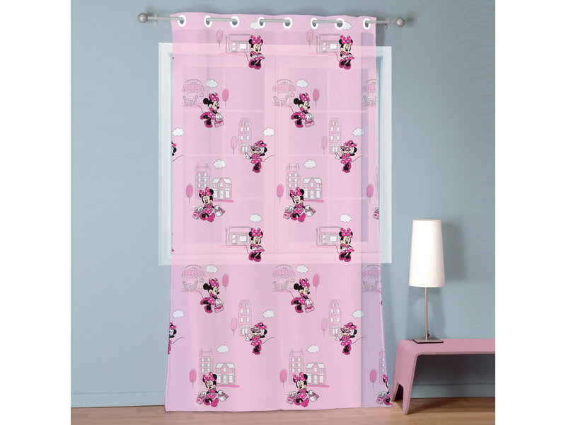 Disney Minnie Mouse Vorhang / Sheer Cute - 140 x 240 cm - Rosa