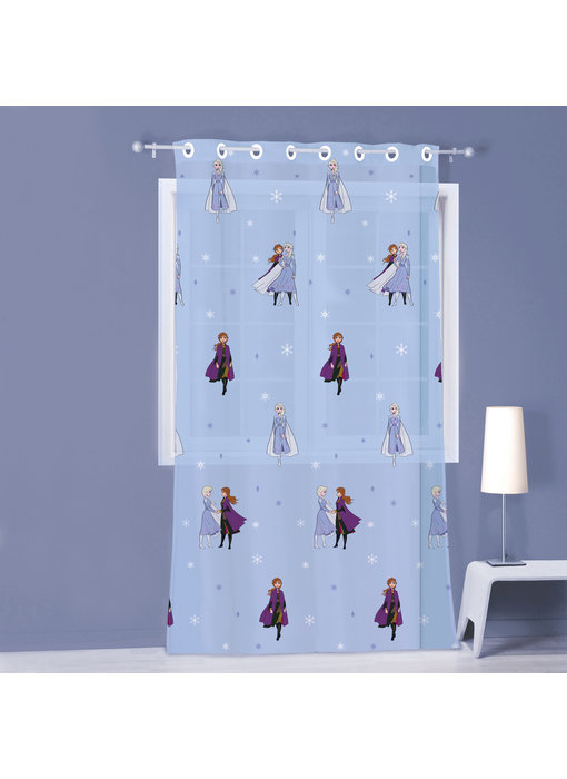 Disney Frozen Gordijn / Vitrage Sisters 100% Polyester 140 x 240 cm