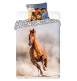 Animal Pictures Dekbedovertrek Galopperend Paard - Eenpersoons - 140  x 200 cm - Katoen