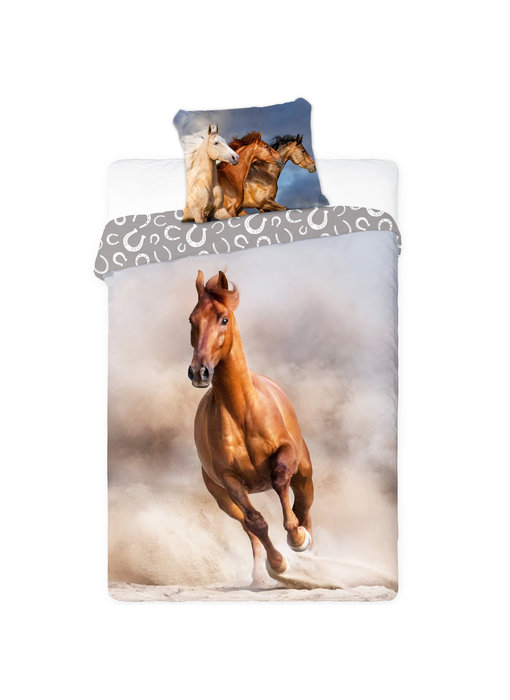 Animal Pictures Duvet cover Galloping Horse 140 x 200 + 70 x 90 Cotton