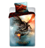 Draak Duvet cover Fire Dragon - Single - 140 x 200 cm - Cotton