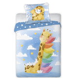 Cuddles BABY Bettbezug, Giraffe - 100 x 135 cm - Baumwolle