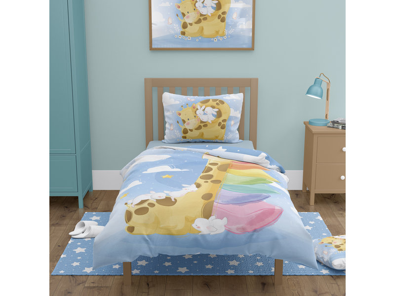 Cuddles BABY Bettbezug, Giraffe - 100 x 135 cm - Baumwolle