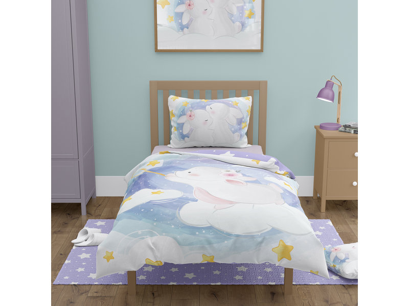 Cuddles BABY Duvet cover, Rabbit - 100 x 135 cm - Cotton