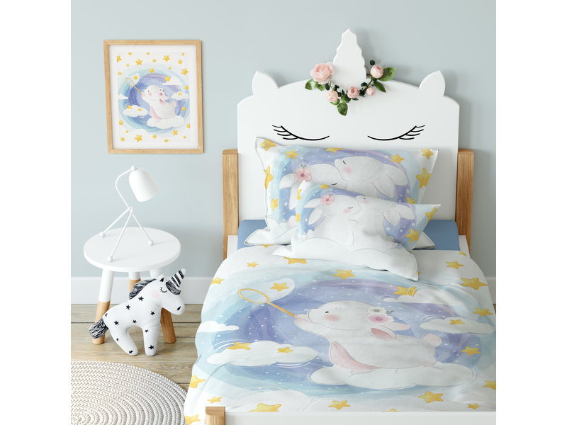 Cuddles BABY Duvet cover, Rabbit - 100 x 135 cm - Cotton