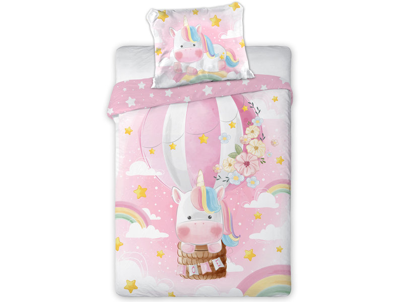 Cuddles BABY Bettbezug, Einhorn - 100 x 135 cm - Baumwolle