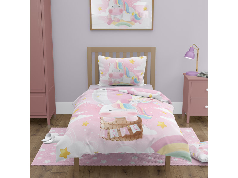 Cuddles BABY Duvet cover, Unicorn - 100 x 135 cm - Cotton