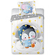 BABY Bettbezug Pinguin 100 x 135 cm Baumwolle