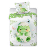 Cuddles BABY Dekbedovertrek, Dinosaurus - 100 x 135 cm - Katoen