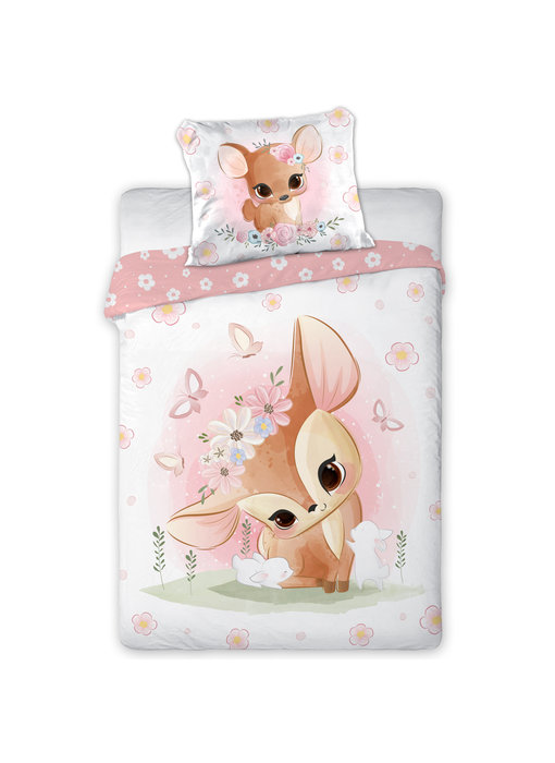 Cuddles BÉBÉ Housse de couette Cerf 100 x 135 cm Coton