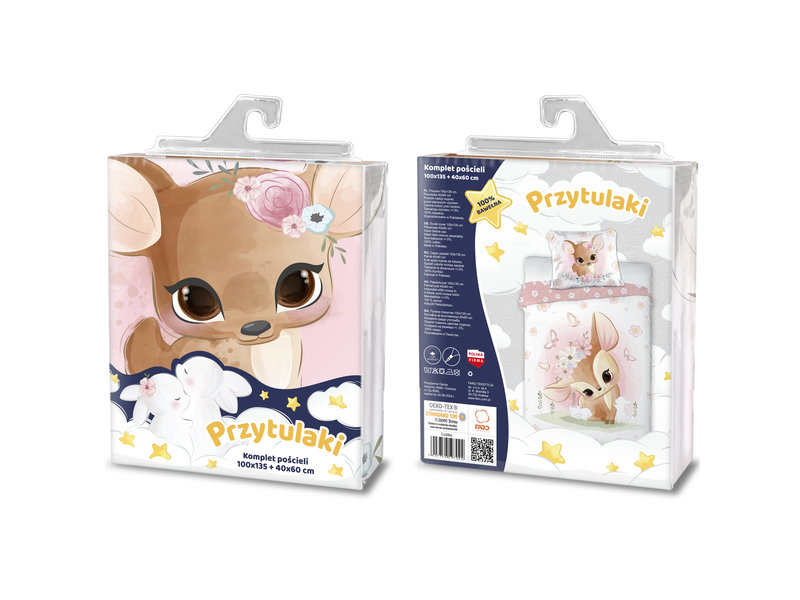 Cuddles BABY Duvet cover, Deer - 100 x 135 cm - Cotton