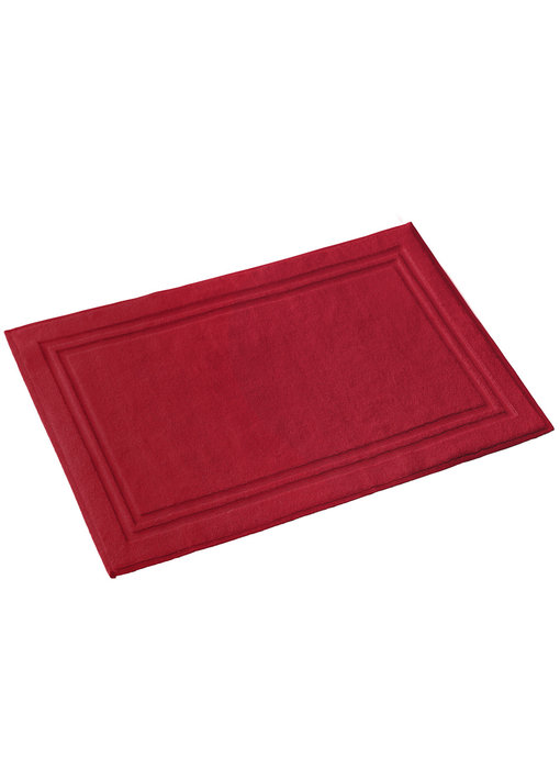 Moodit Badematte King Deep Red 60 x 100 cm Baumwolle