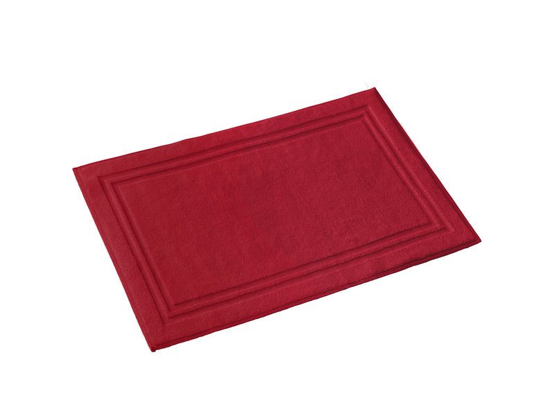 Moodit Tapis de bain King Deep Red - 60 x 100 cm - 100% Coton