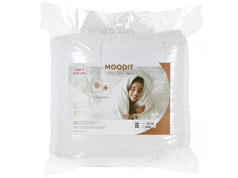 Moodit 4-Seasons Duvet Winston - Hotel Size Extra Long - 260 x 240 cm - Polyester filling