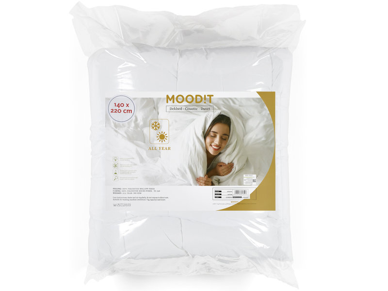 Moodit Duvet Winston - Single - 140 x 220 cm - Polyester filling