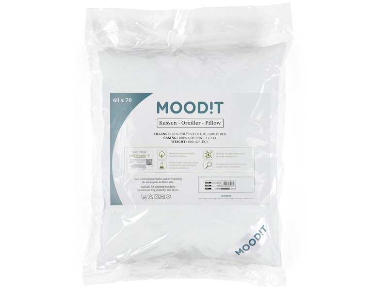 Moodit Pillow Winston - 60 x 70 cm - Polyester filling