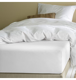 Moodit Fitted sheet Alina White - 160 x 200 cm - Cotton Jersey