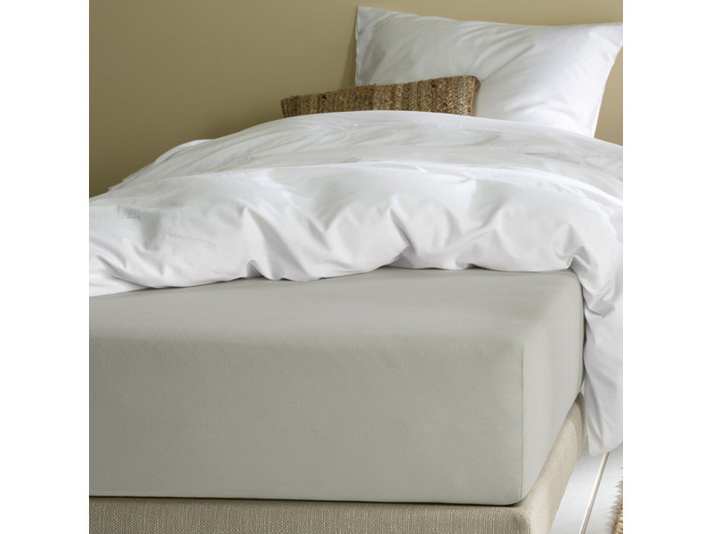 Moodit Fitted sheet Alina Silver - 180 x 200 cm - Cotton Jersey