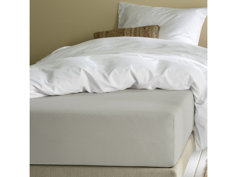 Moodit Fitted sheet Alina Silver - 160 x 200 cm - Cotton Jersey