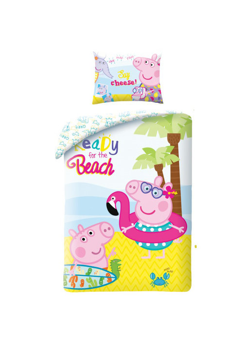 Peppa Pig Bettbezug Ready for the Beach 140 x 200 cm + 70 x 90 cm, Baumwolle