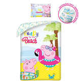 Peppa Pig Bettbezug Ready for the Beach – Single – 140 x 200 cm – Baumwolle