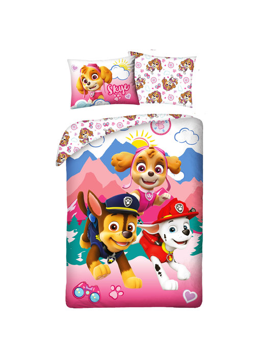 PAW Patrol Bettbezug Skye 140 x 200 cm + 70 x 90 cm Baumwolle