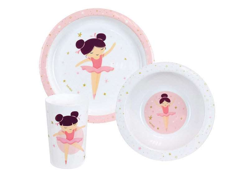 Ballerina Breakfast set Plié - 3 pieces - Polypropylene