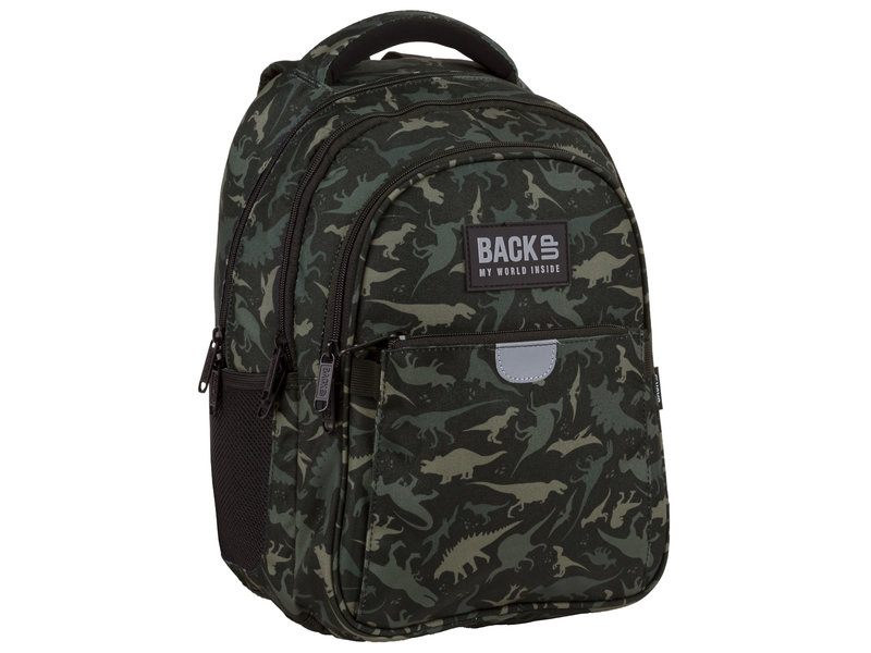 BackUP Backpack Camouflage Dino - 39 x 27 x 20 cm - Polyester