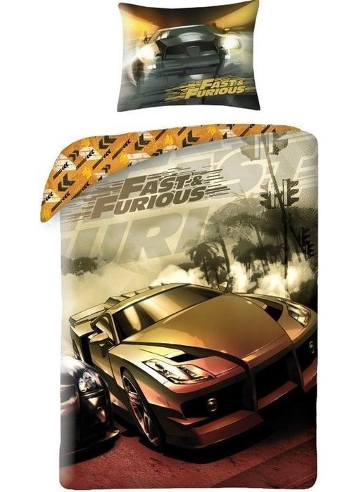 The Fast and the Furious Dekbedovertrek Drift 140 x 200 + 70 x90 cm Katoen