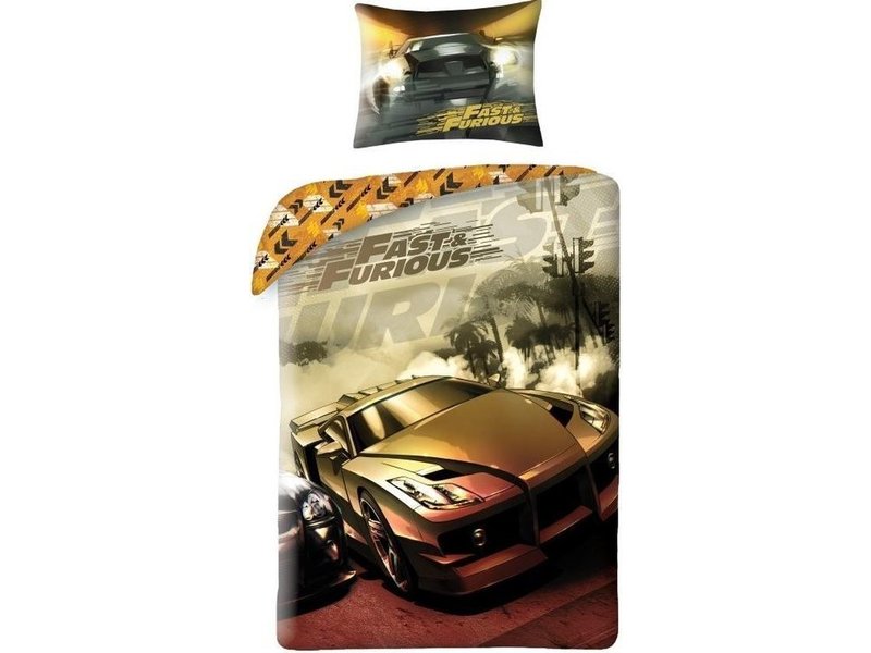 The Fast and the Furious Dekbedovertrek Drift - 140 x 200 + 70 x 90 cm - Katoen