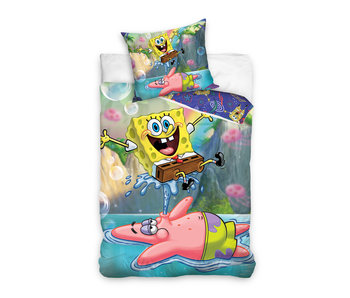 SpongeBob Dekbedovertrek Big Fun 140 x 200 + 60 x 70 cm Katoen